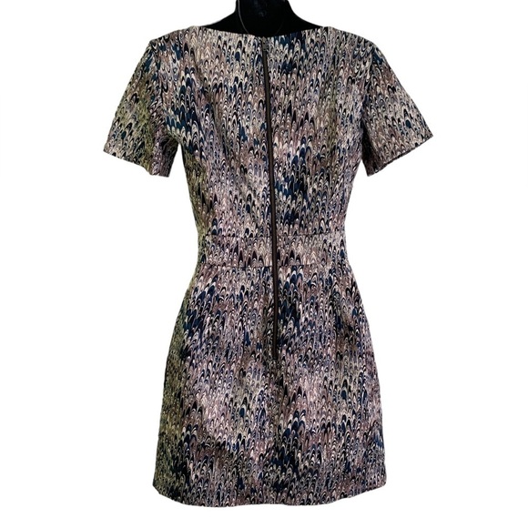 French Connection Abstract Print Fit & Flare Mini Dress - Picture 4 of 7